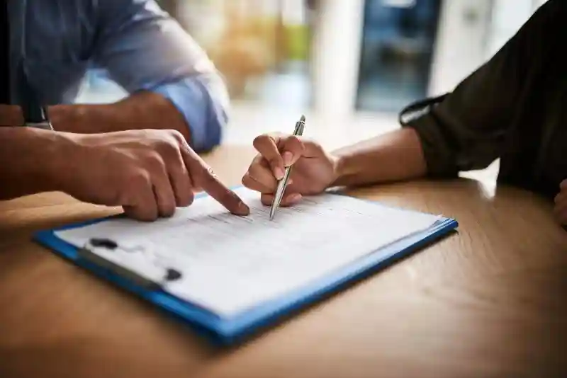 Advisor going through a consultation with a client